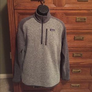 Men's Patagonia half zip sweater.